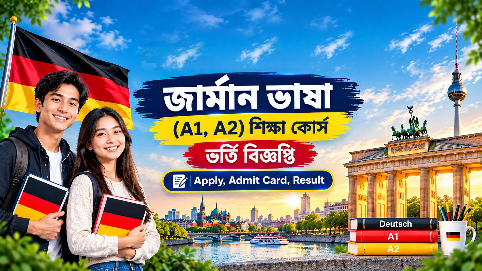 জার্মান ভাষা (A1, A2) শিক্ষা কোর্স ভর্তি বিজ্ঞপ্তি | Apply, Admit Card, Result । BMET